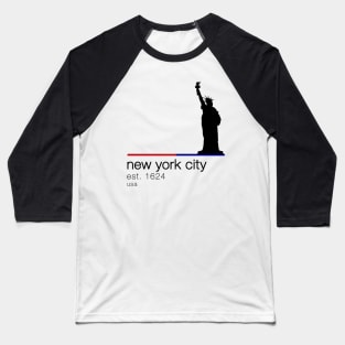 New York City Statue of Liberty Baseball T-Shirt